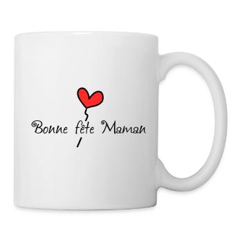 BONNE FÊTE. FÊTE DES MÈRES. FÊTE DES PÈRES. FÊTE - Mug blanc - blanc - Droite
