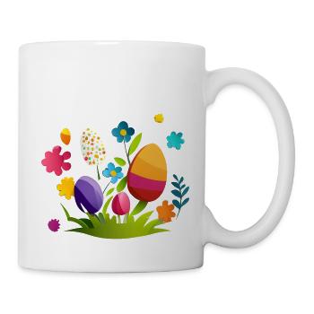 Cute design baby egg for Easter and spring - Mug - white - Right