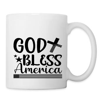God Bless America - Tasse - Weiß - Rechts