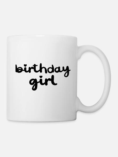 Fille d’anniversaire - Mug blanc - blanc