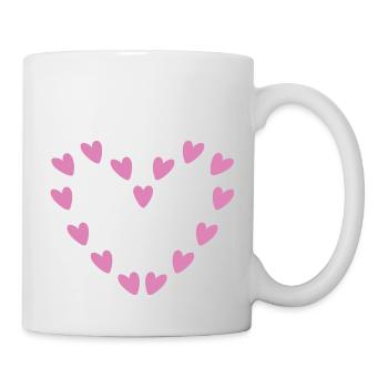 Heart of pink heart - Mug - white - Right