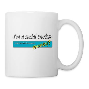 Social Worker Money - Mug - white - Right