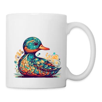 Ein schönes Entlein oder ist es doch ein Erpel? - Tasse - Weiß - Rechts
