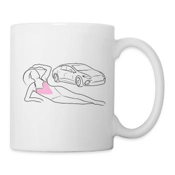 Trendy swimsuit - Mug - white - Right