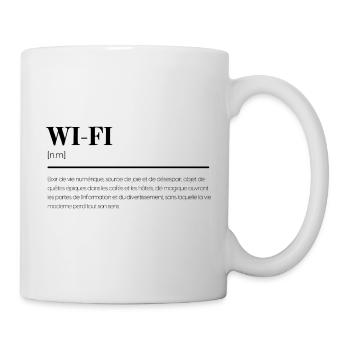 Wi-fi - Définition humour - Cadeau Geek/Gamer - Mug blanc - blanc - Droite