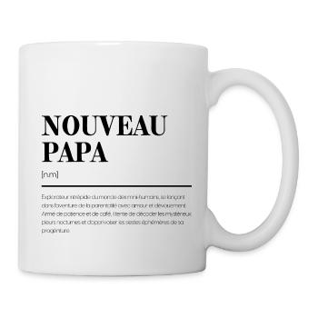 Nouveau Papa - Définition - Cadeau idéal - Mug blanc - blanc - Droite