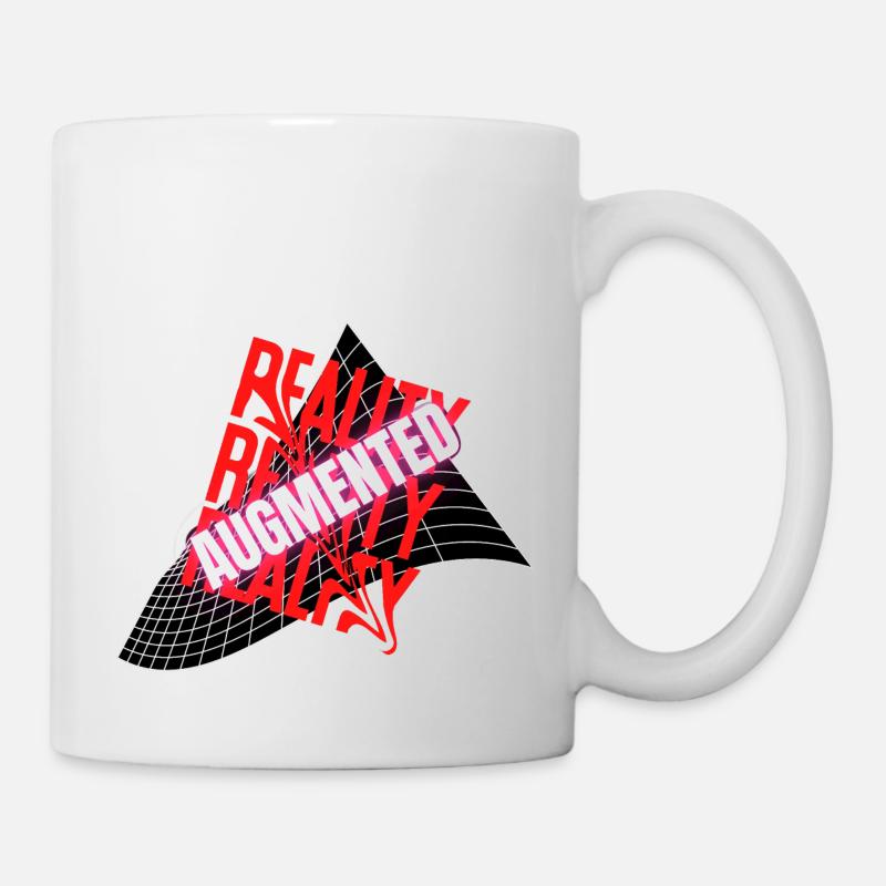 Reality Augmented Anamorphic - Mug - white