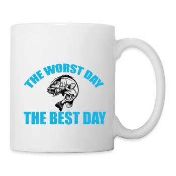 The Worst Day Fishing Is Better Then The Best Day - Mug - white - Right