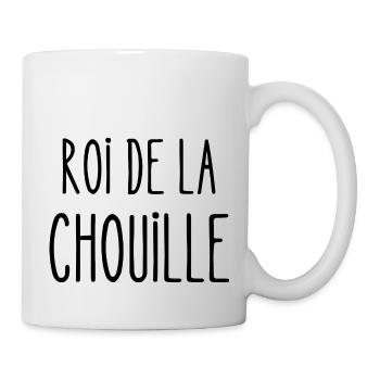 roi de la chouille - Mug blanc - blanc - Droite