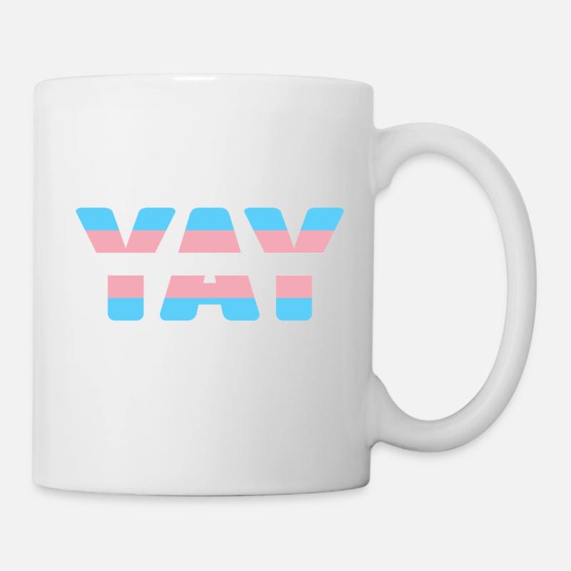 YAY transgender - Mug blanc - blanc