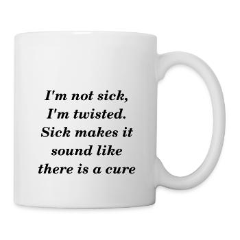 Sick and twisted dark - Mug - white - Right