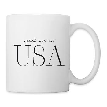 rencontrez-moi aux États-Unis - Mug blanc - blanc - Droite