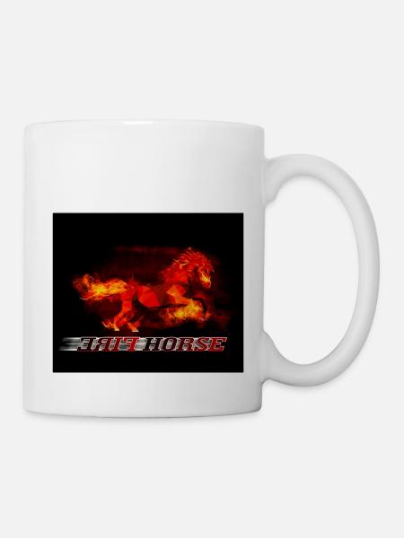 Fire Horse - Tasse - Weiß