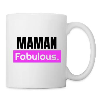 Maman fabulous. Maman fabuleuse. Fête des mères - Mug blanc - blanc - Droite
