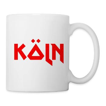Modisches Heimat KÖLN Metal-Design - Tasse - Weiß - Rechts