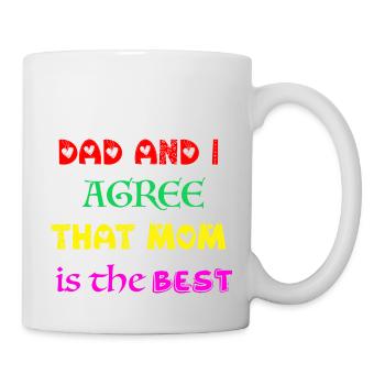 Maman est la meilleure - Mug blanc - blanc - Droite