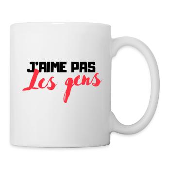 Anti-social - T-shirt humoristique - Mug blanc - blanc - Droite