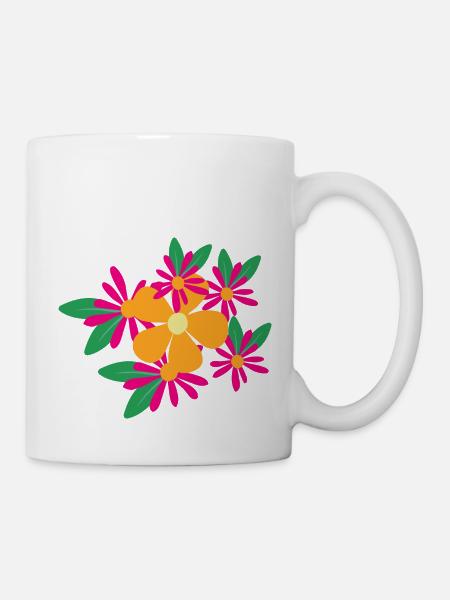 Flower Flower Plant - Mug blanc - blanc