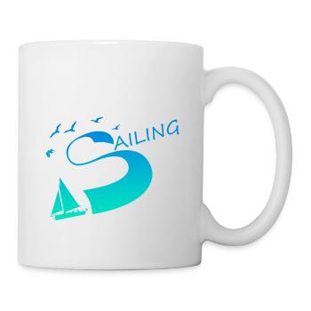 Segeln, Segelschiff, Segler, Sailing Design - Tasse - Weiß - Rechts