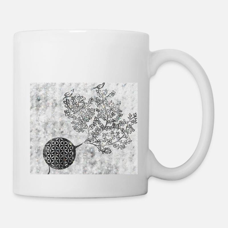 Persischer Lebensbaum Nr. 5 - Tasse - Weiß