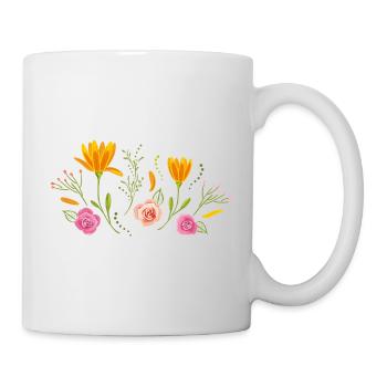 Blooming flowers - Mug - white - Right