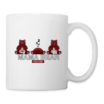 MAMA BEAR ROUTINE - Mug blanc - blanc - Droite