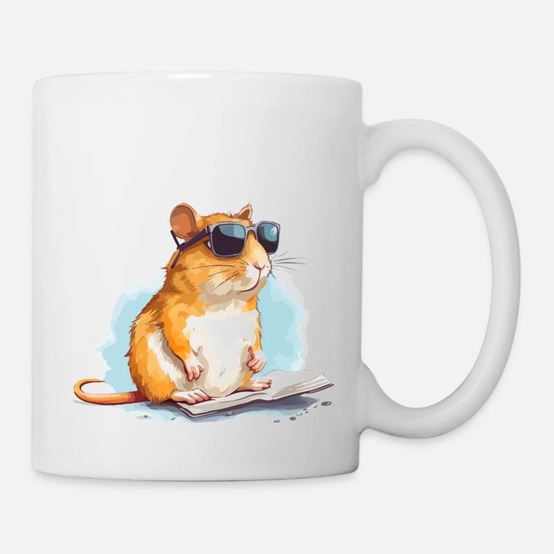 Mel die Rennmaus - Tasse - Weiß