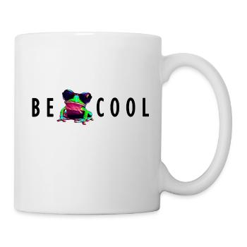 frog be cool - Tasse - Weiß - Rechts