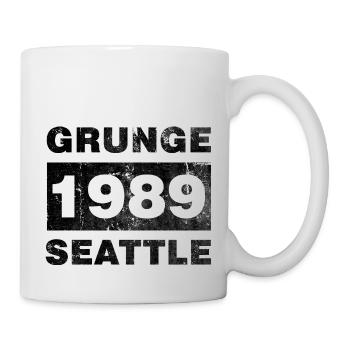 GRUNGE SEATTLE SCHWARZ - Tasse - Weiß - Rechts