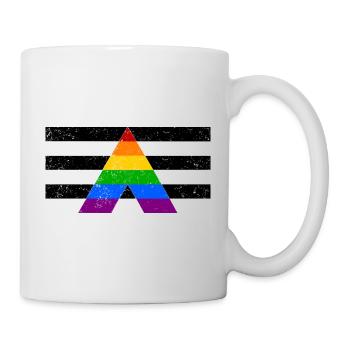 Straight Ally Pride Flag White Shirt Edition - Tasse - Weiß - Rechts