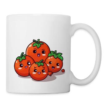 Kawaii tomato family - Mug - white - Right