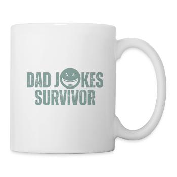 Papa plaisante Survivant - Mug blanc - blanc - Droite