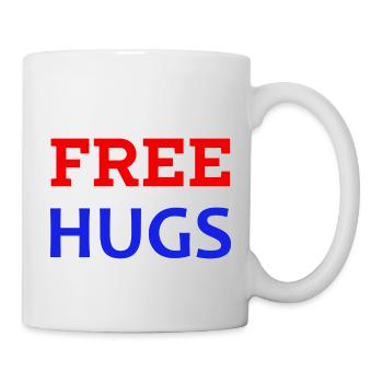 Free Hugs - Mug blanc - blanc - Droite