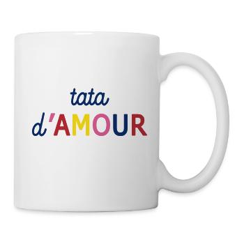 TATA D'AMOUR - Mug blanc - blanc - Droite