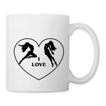 Danse Musique de danse - Mug blanc - blanc - Droite