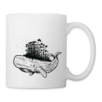 Whale forest - Mug - white - Right