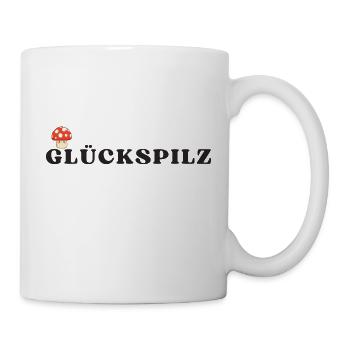 Glückspilz - Tasse - Weiß - Rechts
