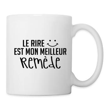 Le Rire Est Mon Meilleur Remède - Mug blanc - blanc - Droite