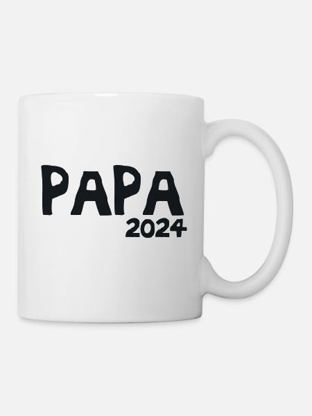 Papa 2024 Künftiger Papa 2024 - Tasse - Weiß