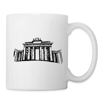 Berlin Brandenburger Tor - Tasse - Weiß - Rechts