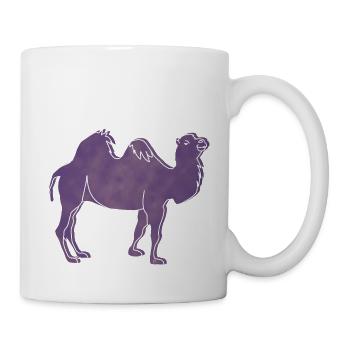 « Camel », Boho Line Art Design, série « Desert » - Mug blanc - blanc - Droite