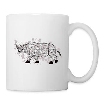 Rhinoo GeomeTRIX bunt - Tasse - Weiß - Rechts