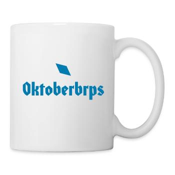 Oktoberbrps shirt - for beer thirst against belching - Mug - white - Right