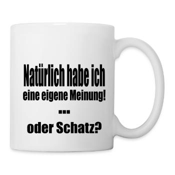 Eigene Meinung - Tasse - Weiß - Rechts