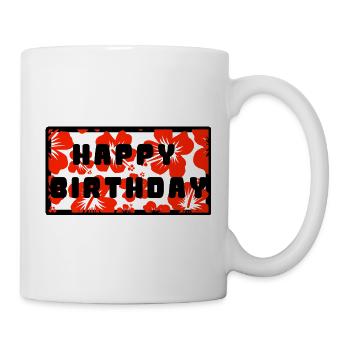ALLES GUTE ZUM GEBURTSTAG. ALLES GUTE ZUM GEBURTSTAG. JAHRESTAG. - Tasse - Weiß - Rechts