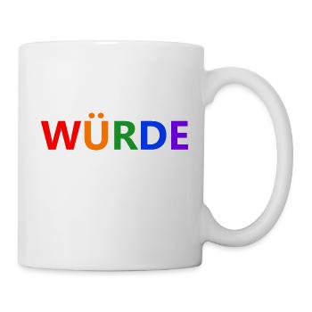 WÜRDE - Tasse - Weiß - Rechts