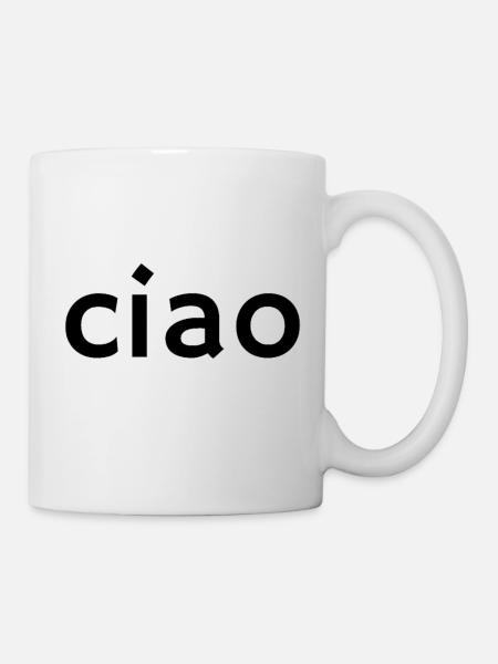Ciao – Classic Italian Greeting Design - Mug - white