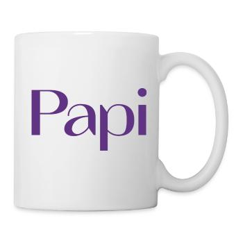 PAPY. FÊTE DES PÈRES. BONNE FÊTE PAPY. JE T'AIME. - Mug blanc - blanc - Droite