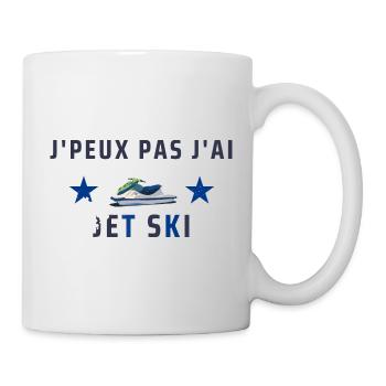 j peux pas jet ski - Mug blanc - blanc - Droite