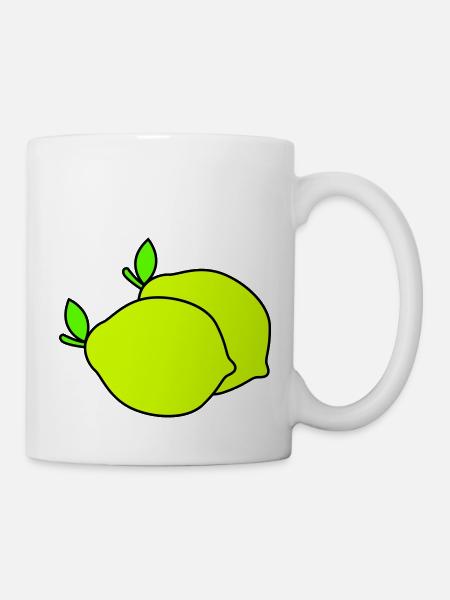 zitronen - Tasse - Weiß